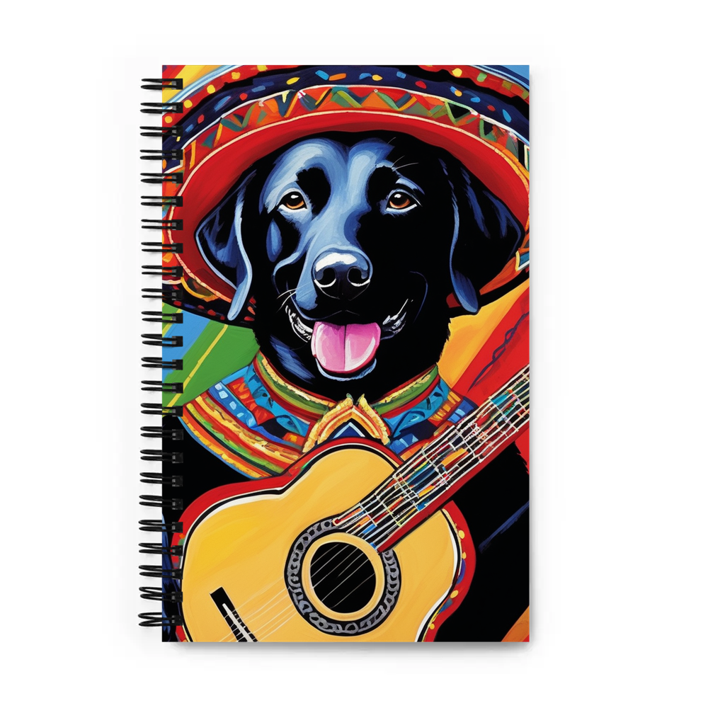 PugMug Custom Black Labrador Retriever Spiral Notebook