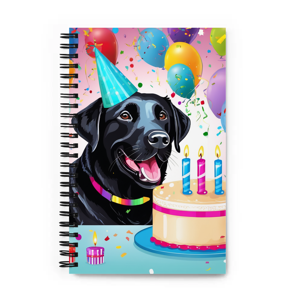 PugMug Custom Black Labrador Retriever Spiral Notebook