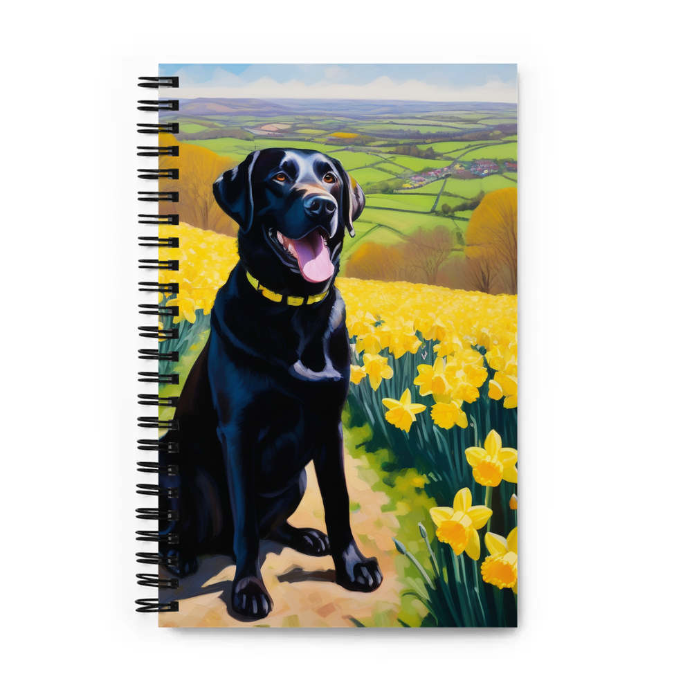 PugMug Custom Black Labrador Retriever Spiral Notebook