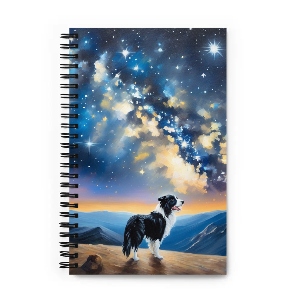 PugMug Custom Border Collie Spiral Notebook