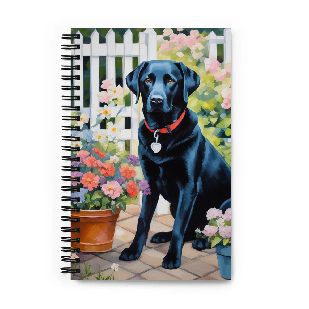 PugMug Custom Black Labrador Retriever Spiral Notebook