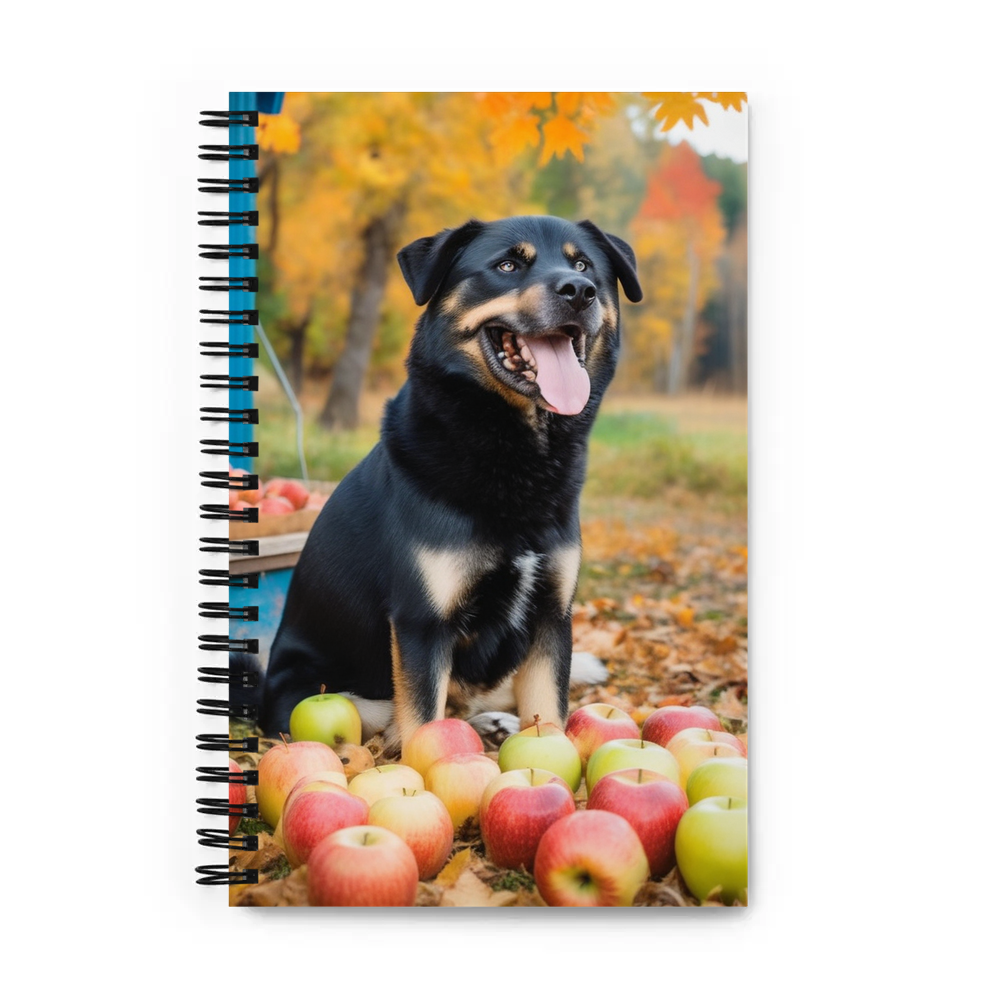 PugMug Custom Blue Spiral Notebook
