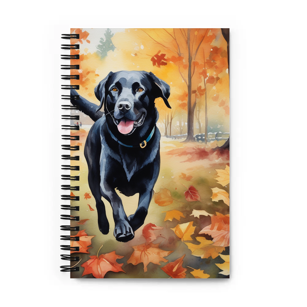 PugMug Custom Black Labrador Retriever Spiral Notebook