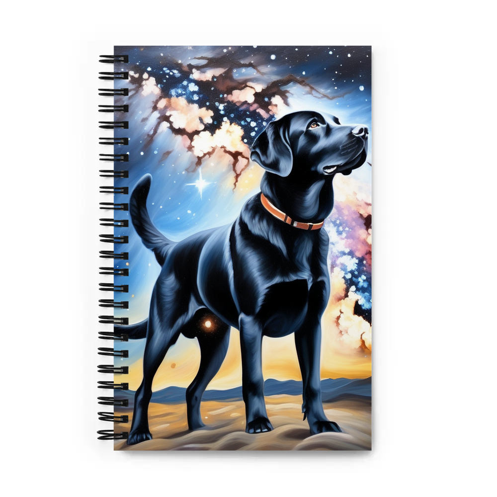 PugMug Custom Black Labrador Retriever Spiral Notebook