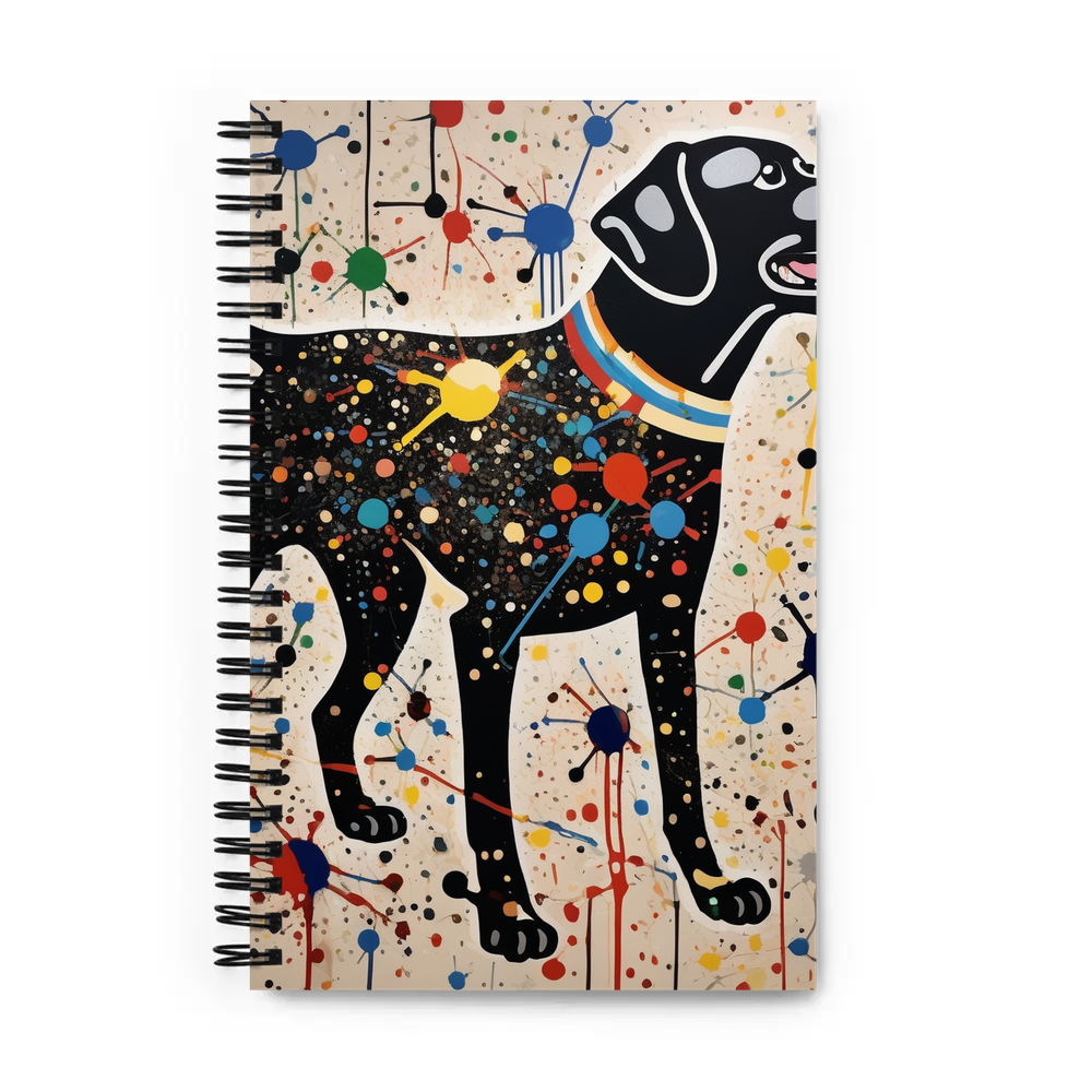 PugMug Custom Black Labrador Retriever Spiral Notebook