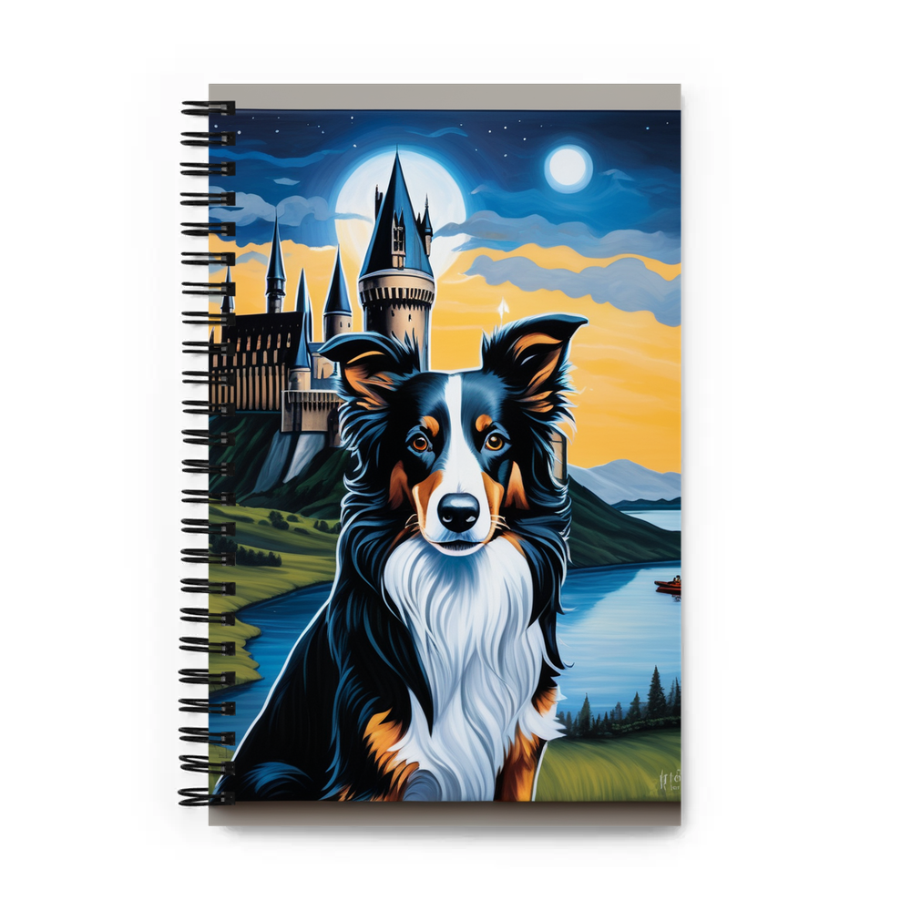 PugMug Custom Border Collie Spiral Notebook
