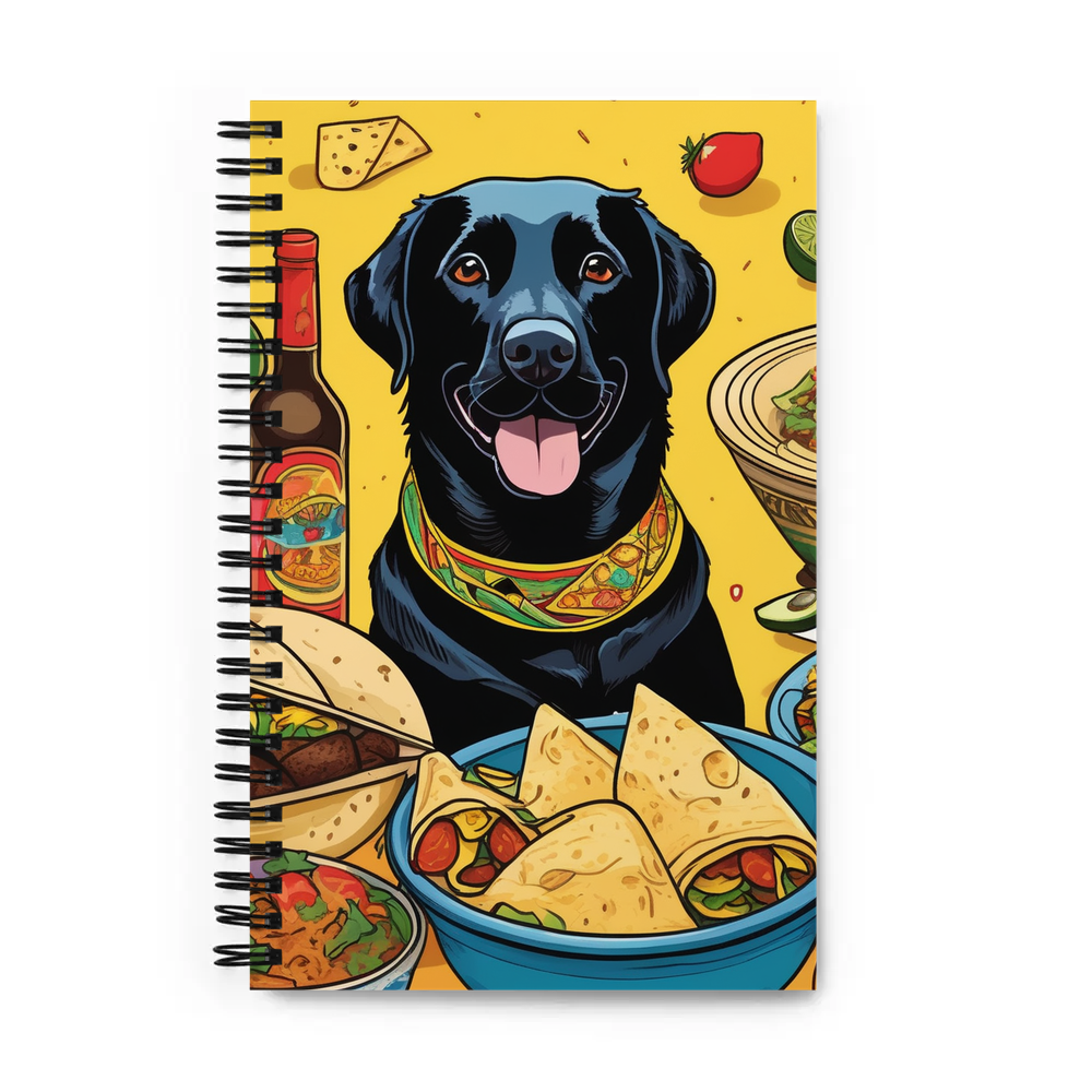 PugMug Custom Black Labrador Retriever Spiral Notebook