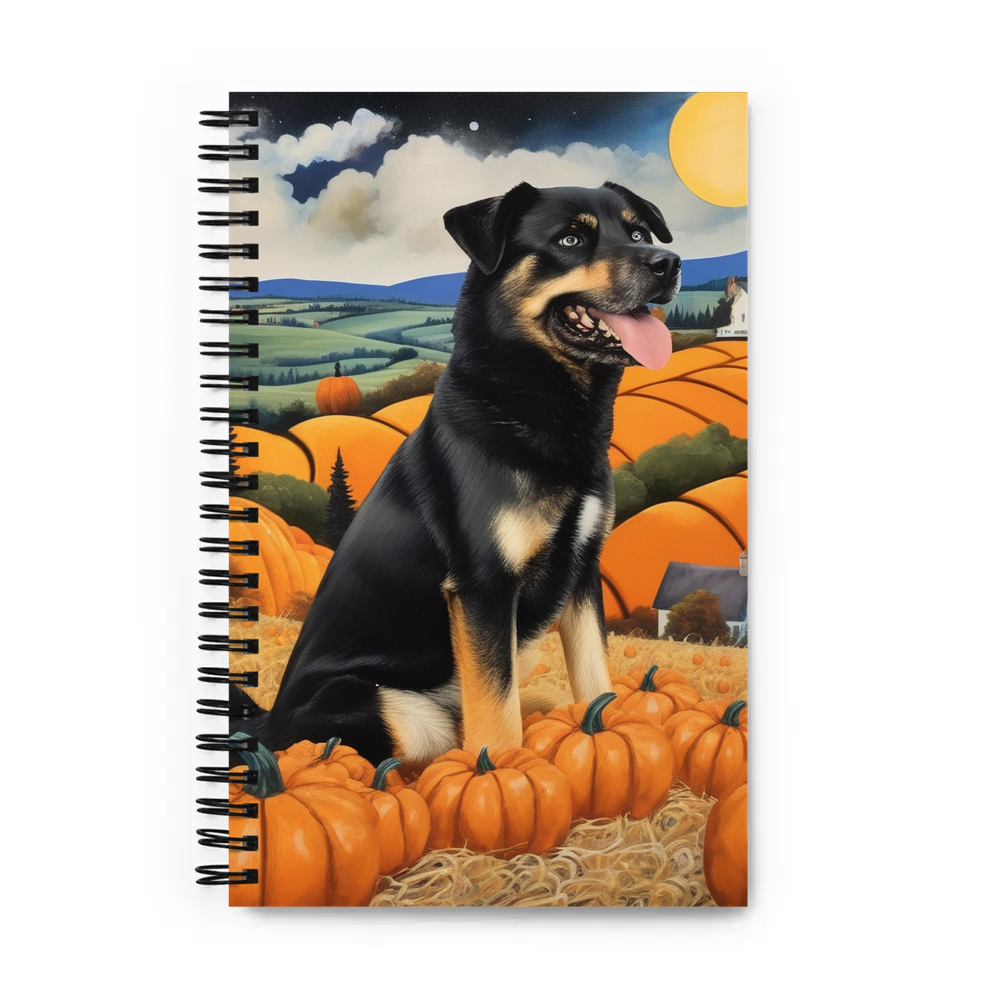 PugMug Custom Blue Spiral Notebook