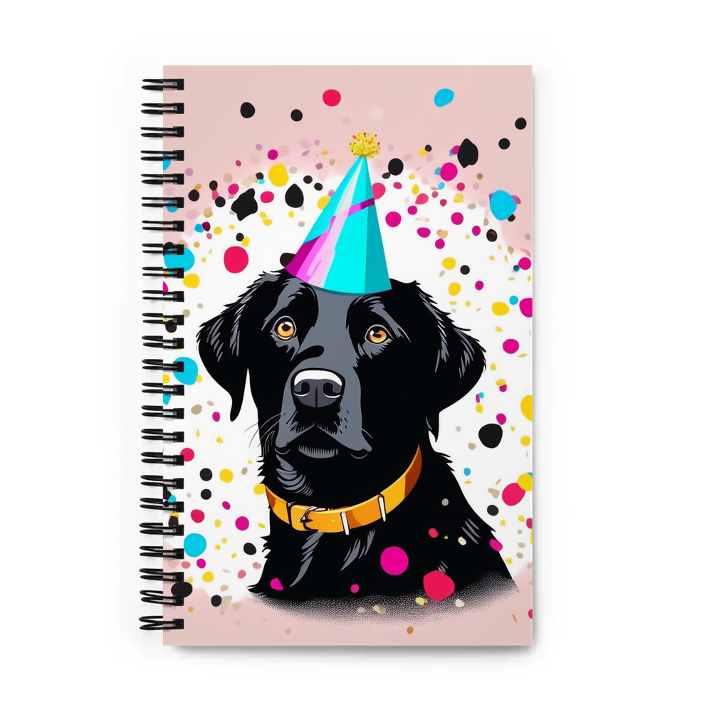 PugMug Custom Black Labrador Retriever Spiral Notebook