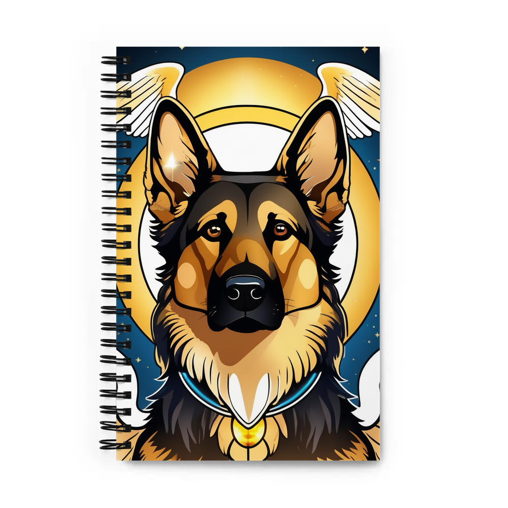 PugMug Custom German Shepherd Dog Spiral Notebook