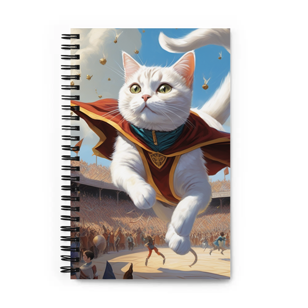 PugMug Custom White American Shorthair Cat Spiral Notebook