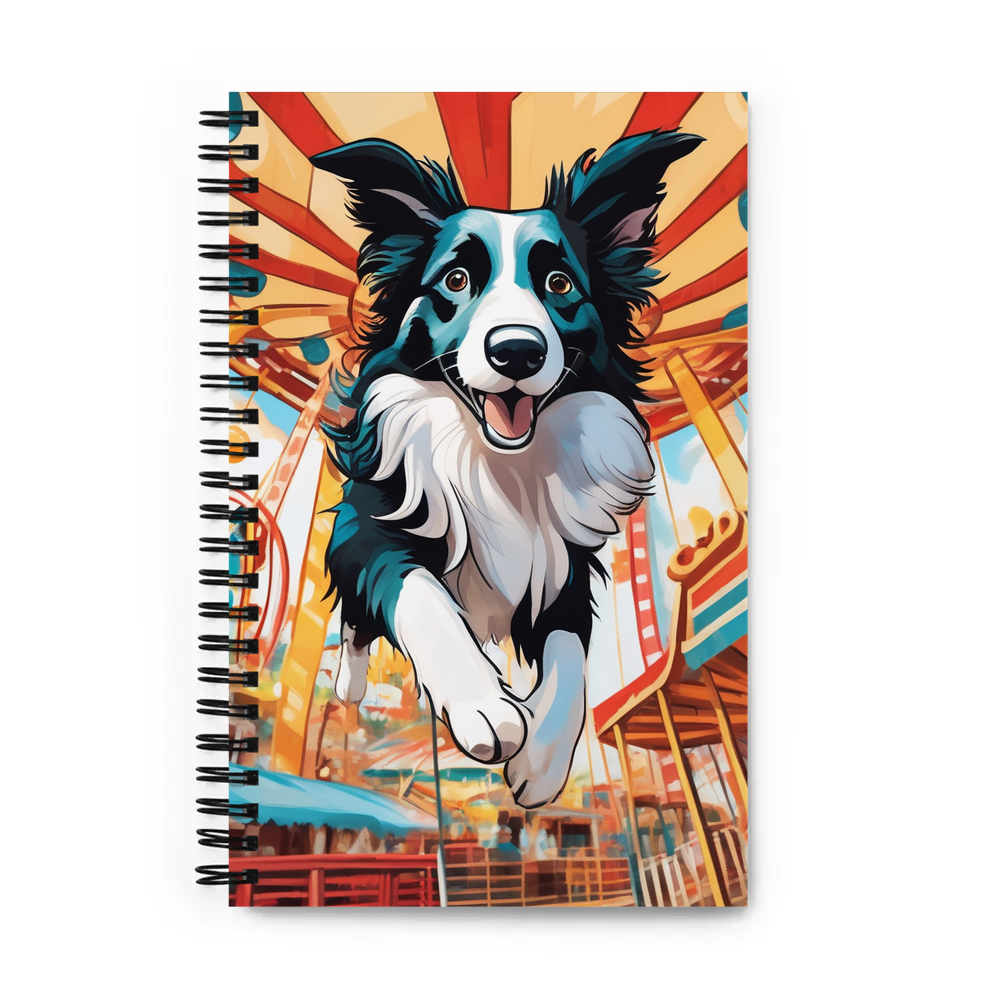 PugMug Custom Border Collie Spiral Notebook