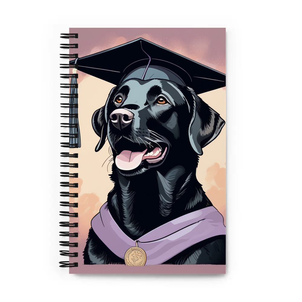 PugMug Custom Black Labrador Retriever Spiral Notebook