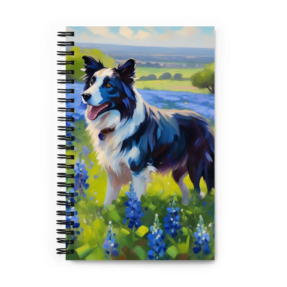PugMug Custom Border Collie Spiral Notebook