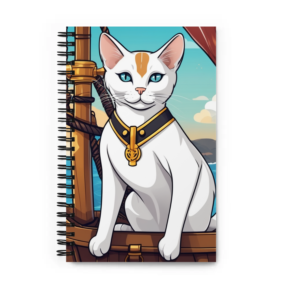 PugMug Custom White Abyssinian Cat Spiral Notebook