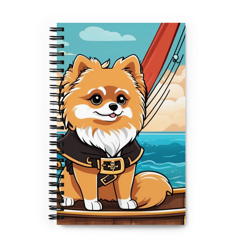 PugMug Custom Tan Pomeranian Spiral Notebook