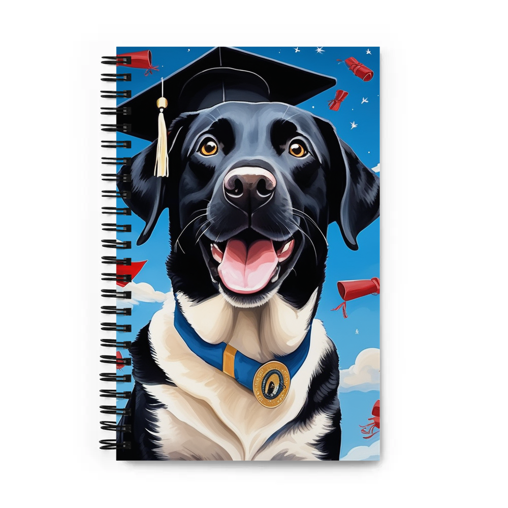 PugMug Custom Black Labrador Retriever Spiral Notebook