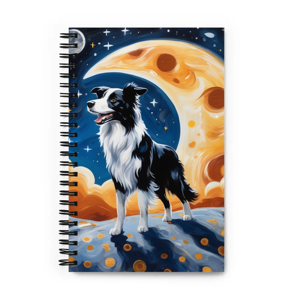 PugMug Custom Border Collie Spiral Notebook