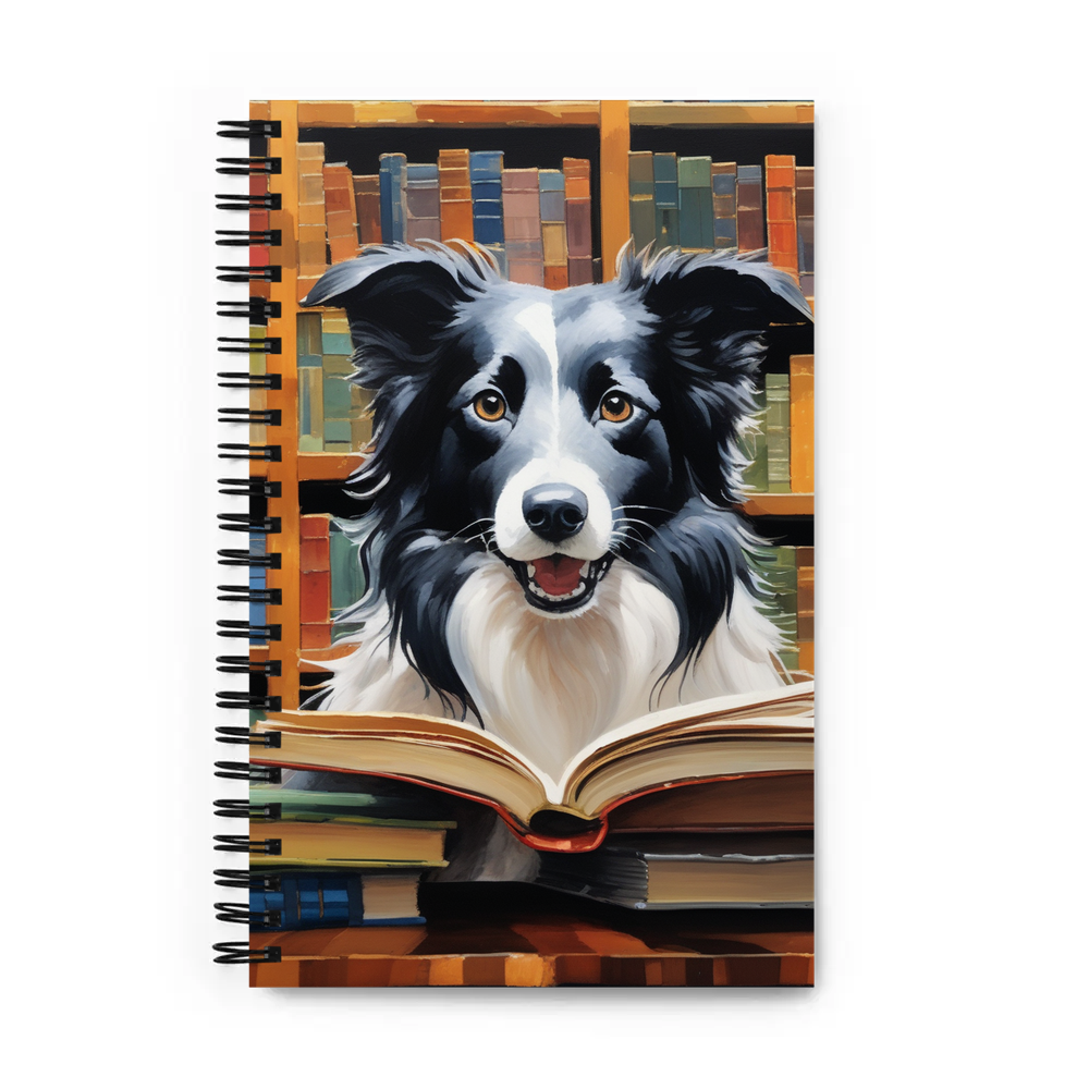 PugMug Custom Border Collie Spiral Notebook