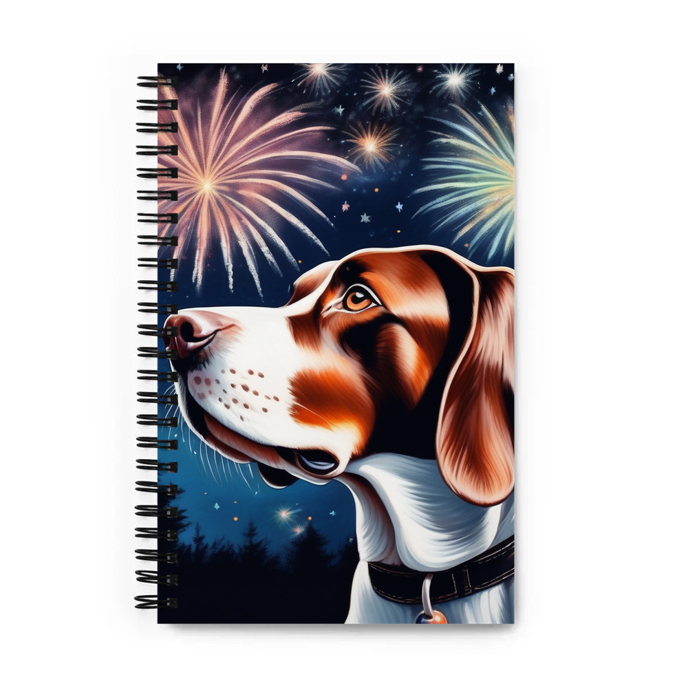 PugMug Custom Pointer Dog Spiral Notebook