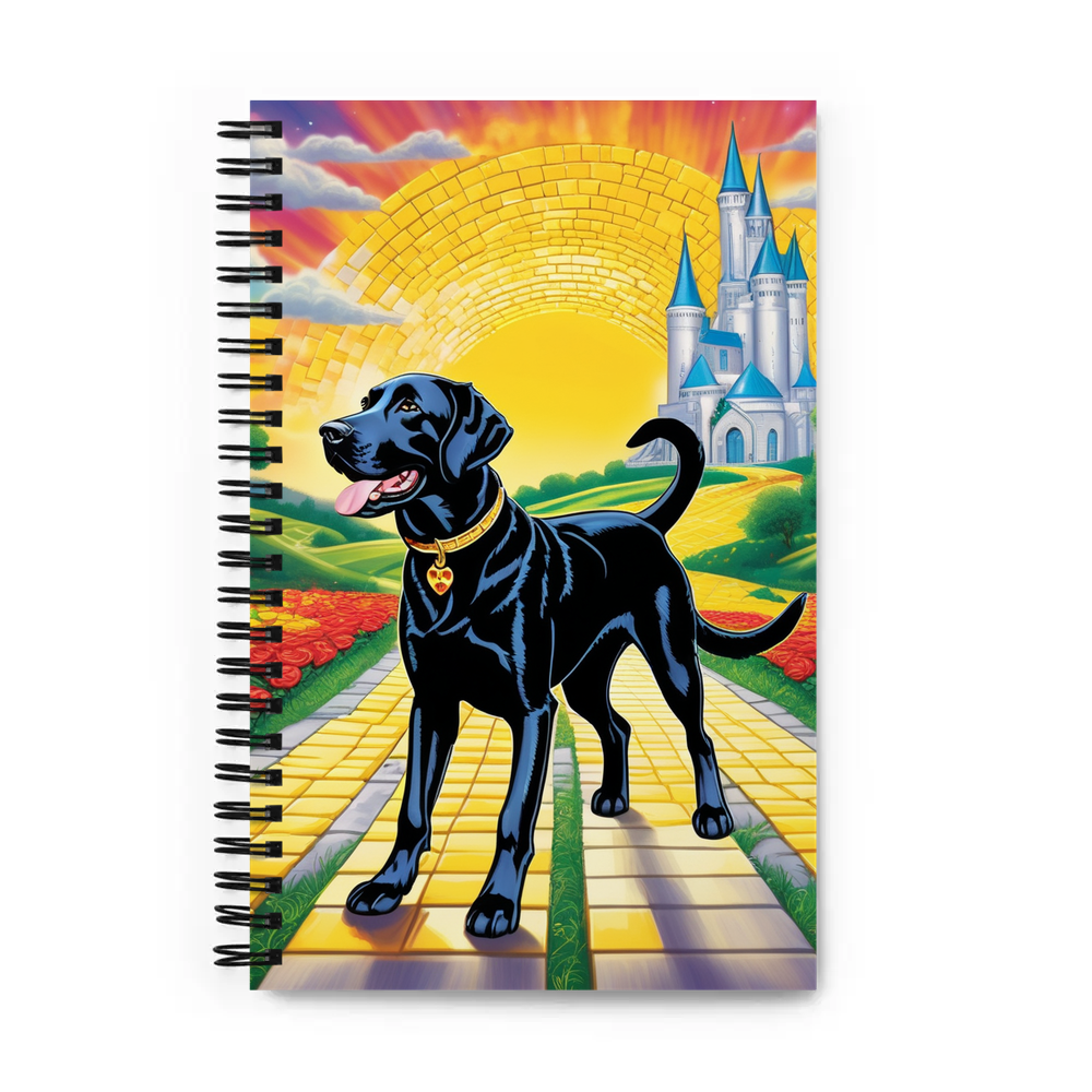 PugMug Custom Black Labrador Retriever Spiral Notebook