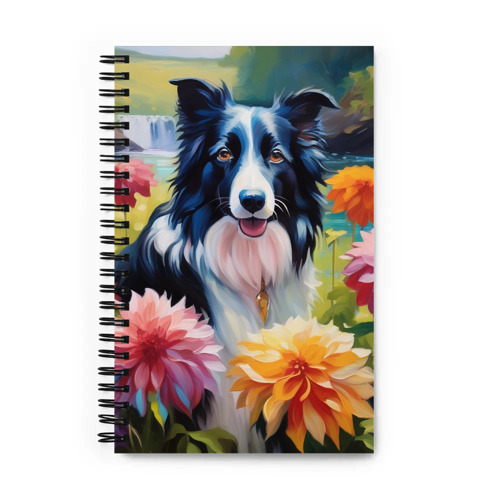PugMug Custom Border Collie Spiral Notebook
