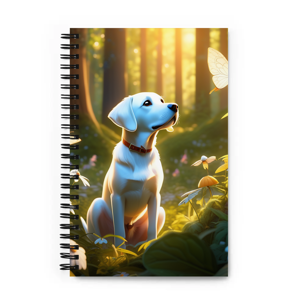 PugMug Custom White Labrador Retriever Spiral Notebook