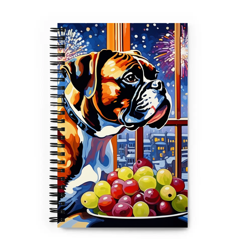 PugMug Custom Boxer Dog Spiral Notebook