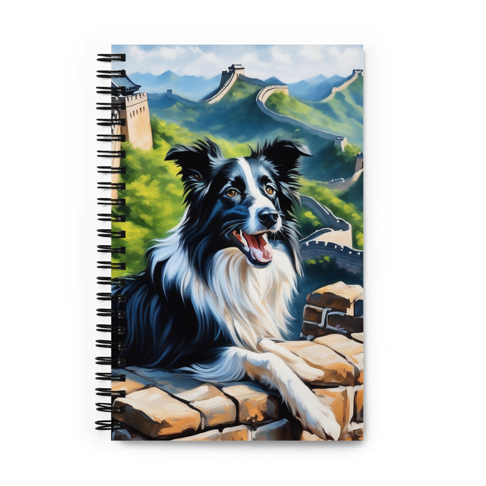 PugMug Custom Border Collie Spiral Notebook