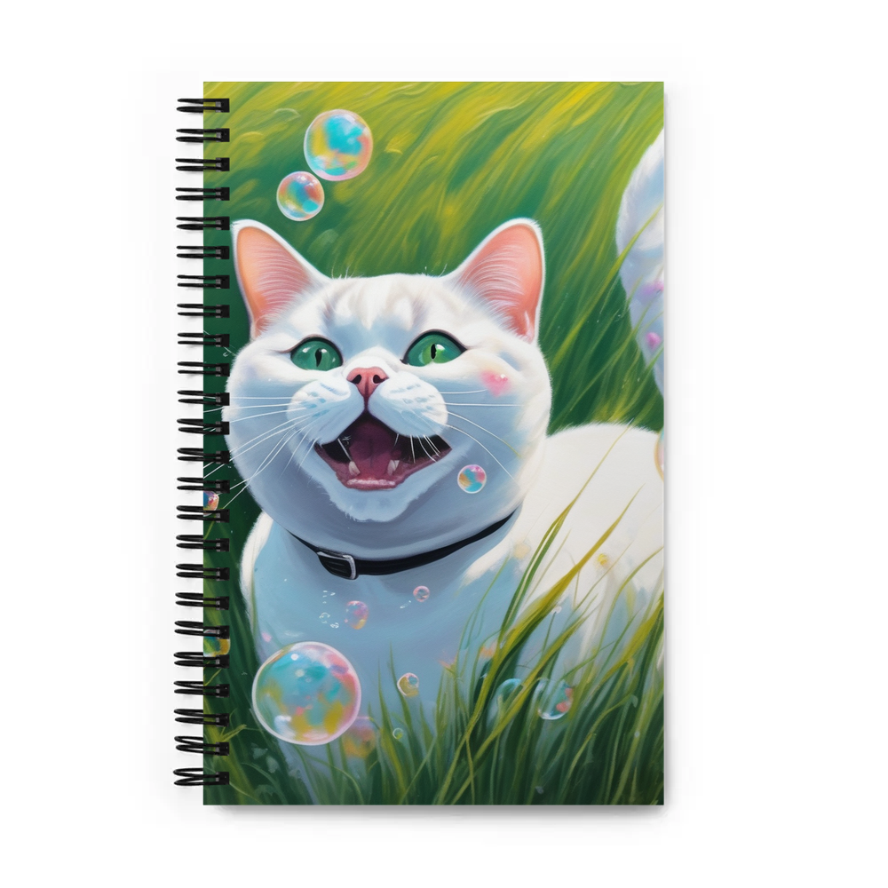 PugMug Custom White British Shorthair Cat Spiral Notebook