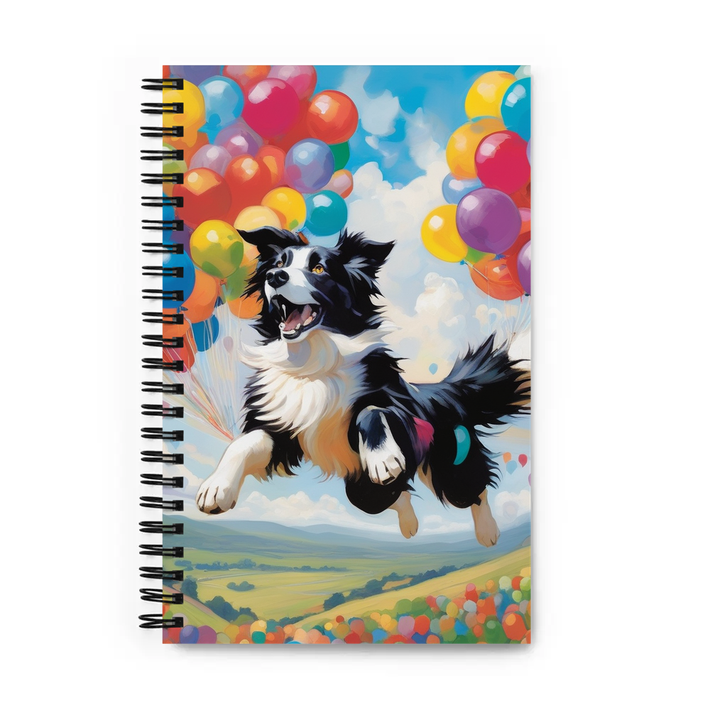 PugMug Custom Border Collie Spiral Notebook