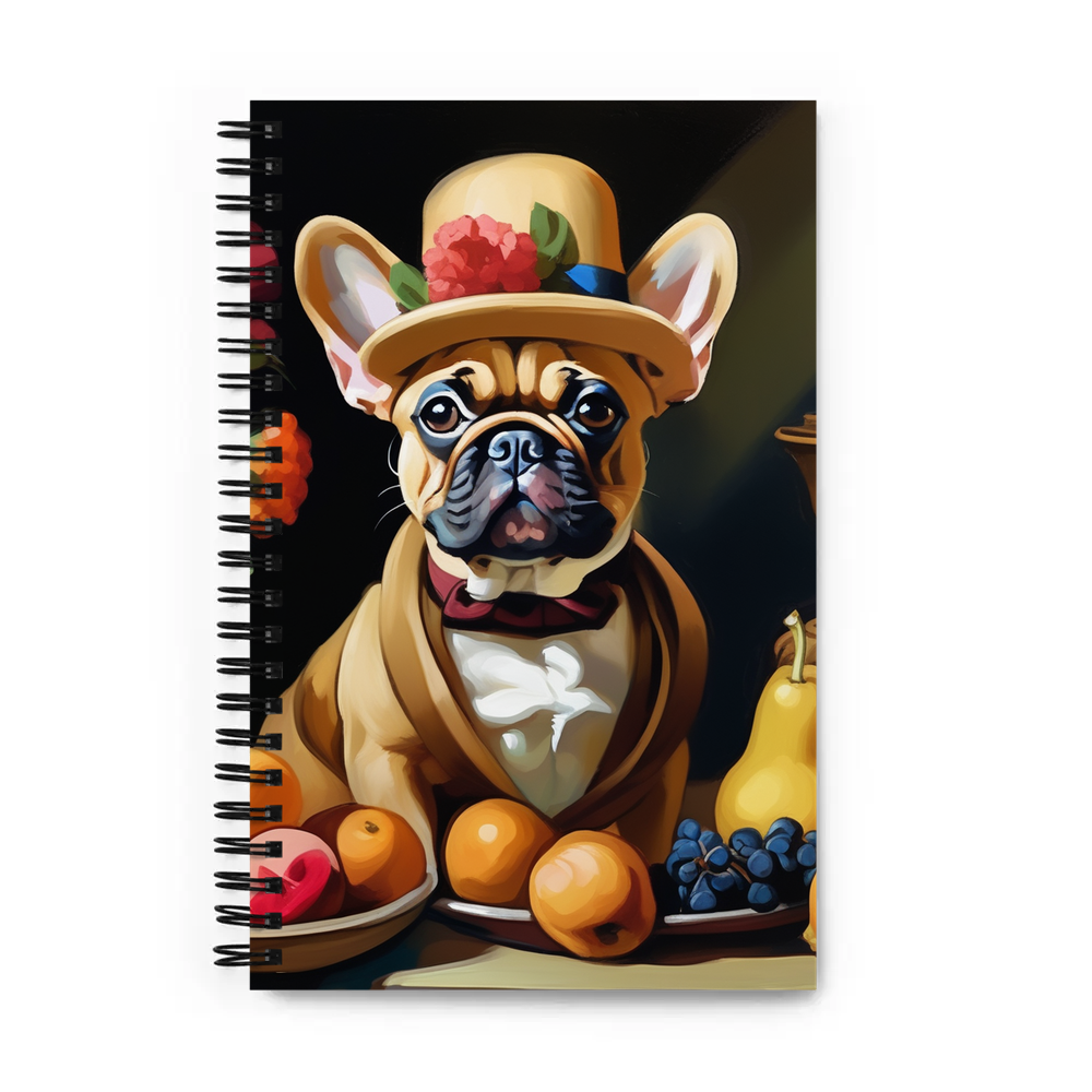 PugMug Custom Tan French Bulldog Spiral Notebook