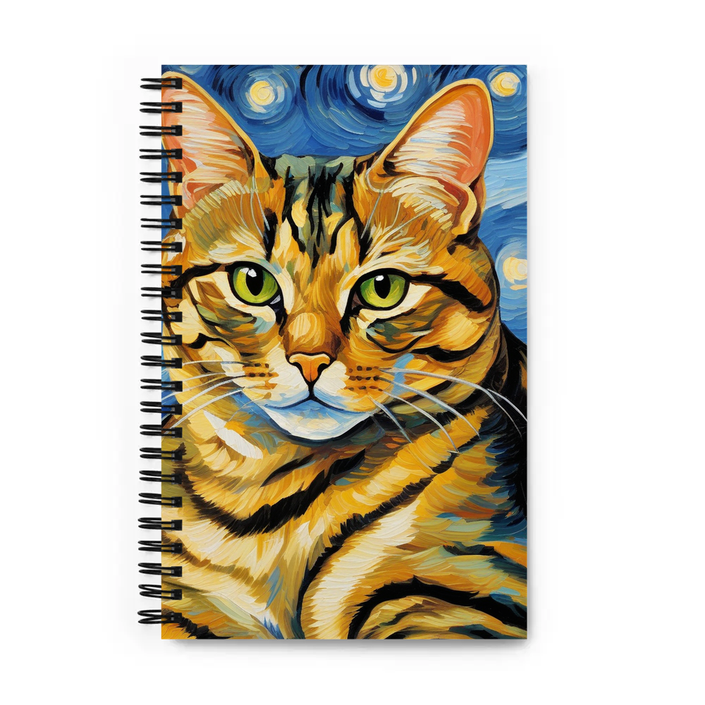 PugMug Custom Tabby Exotic Cat Spiral Notebook