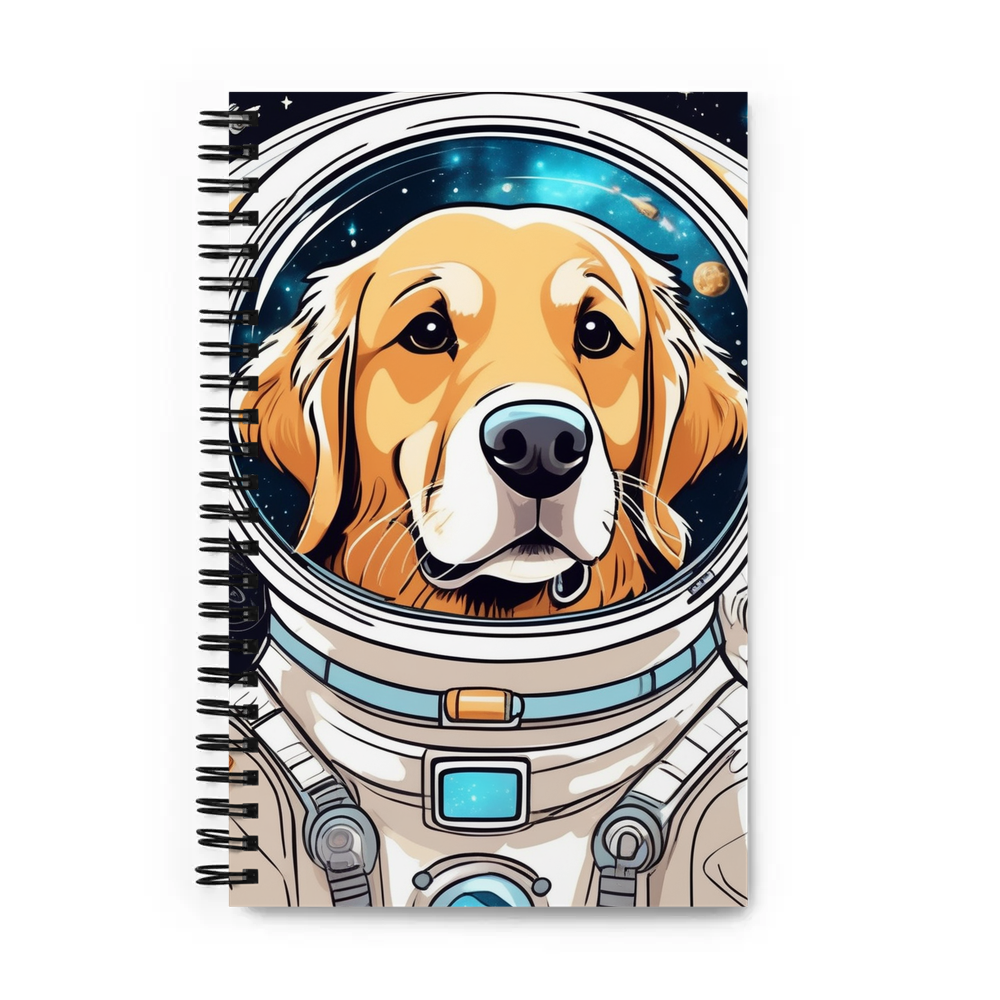 PugMug Custom Golden Retriever Spiral Notebook