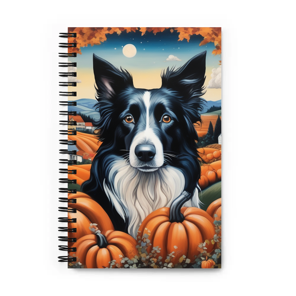 PugMug Custom Border Collie Spiral Notebook