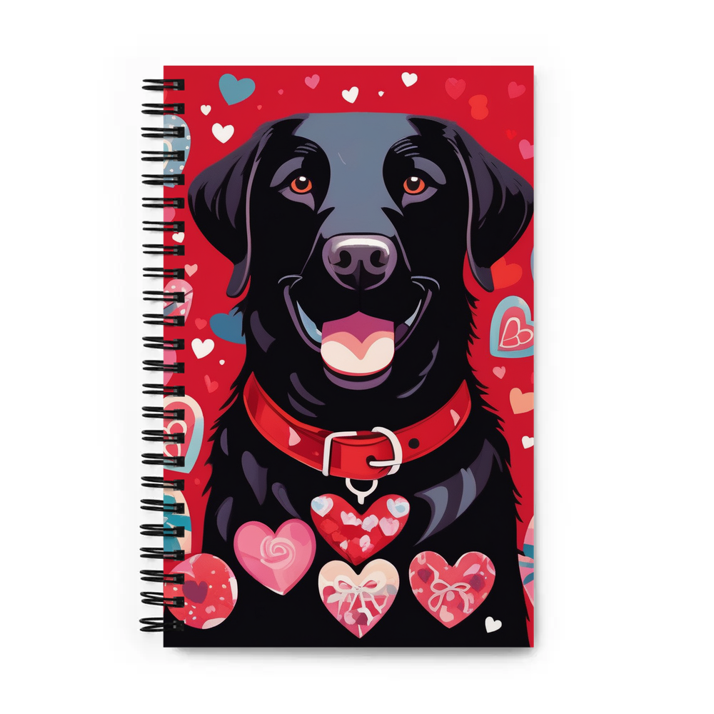 PugMug Custom Black Labrador Retriever Spiral Notebook