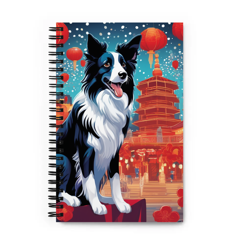 PugMug Custom Border Collie Spiral Notebook
