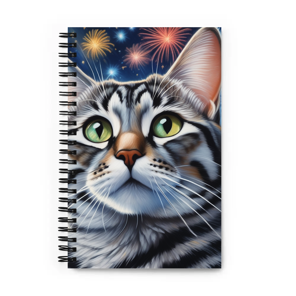 PugMug Custom Tabby American Shorthair Cat Spiral Notebook