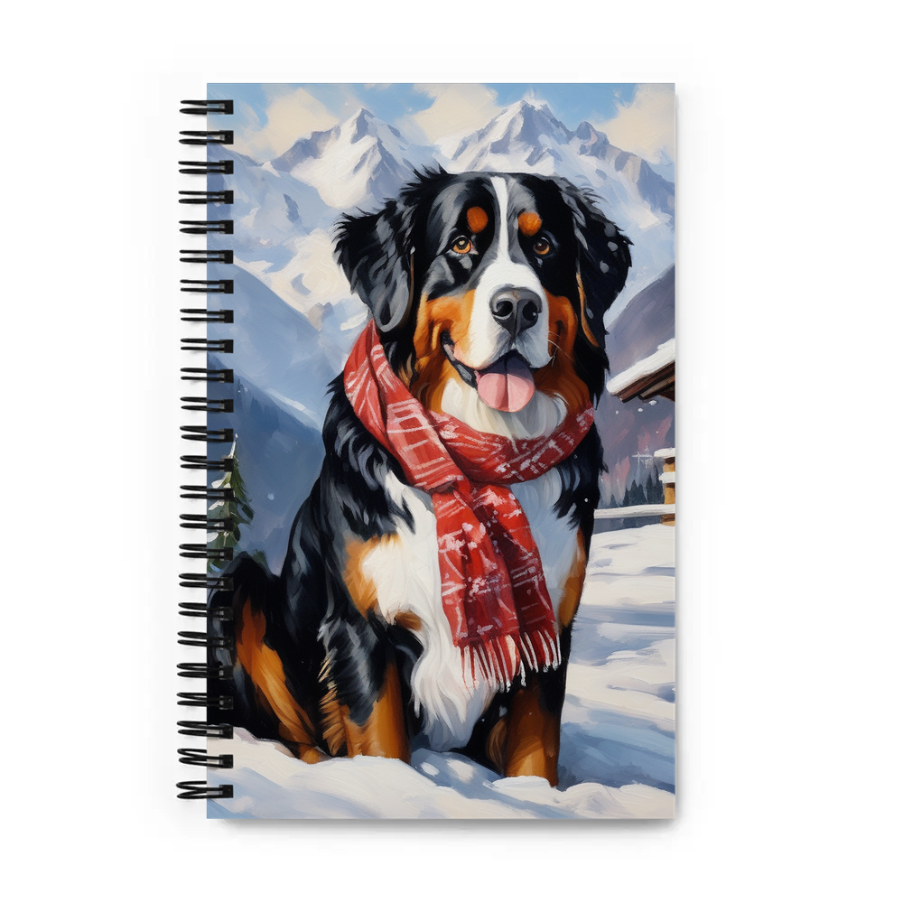 PugMug Custom Bernese Mountain Dog Spiral Notebook