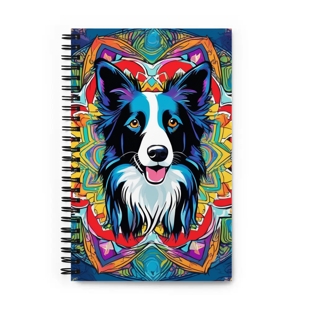 PugMug Custom Border Collie Spiral Notebook