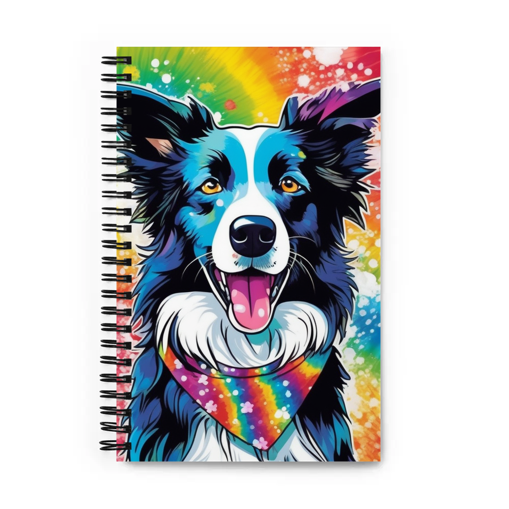 PugMug Custom Border Collie Spiral Notebook
