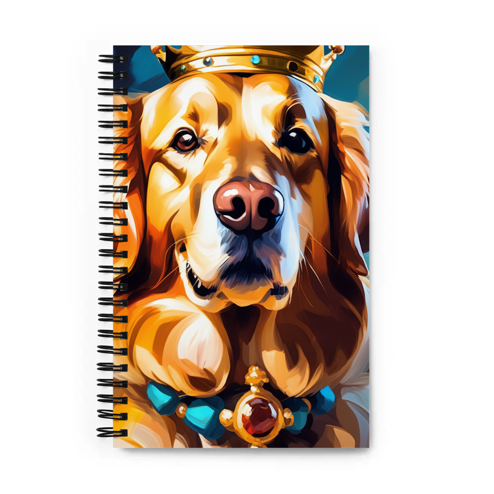 PugMug Custom Golden Retriever Spiral Notebook