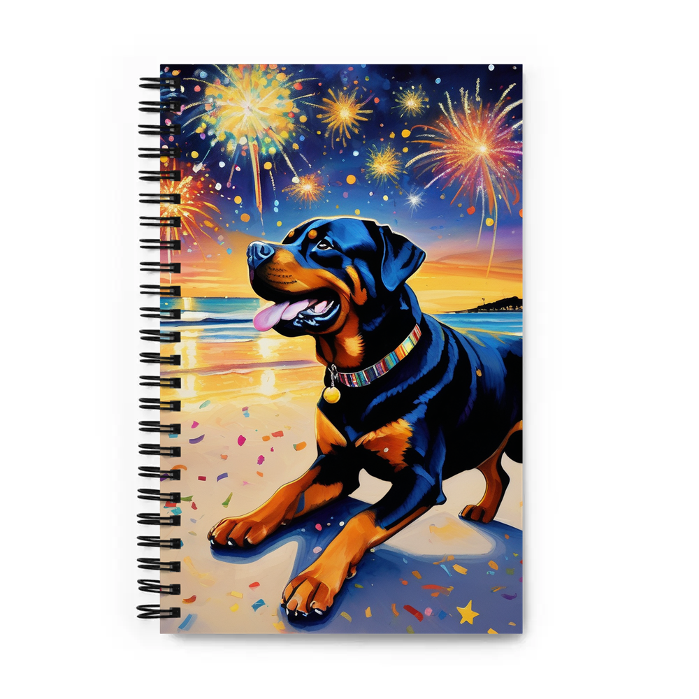 PugMug Custom Rottweiler Spiral Notebook