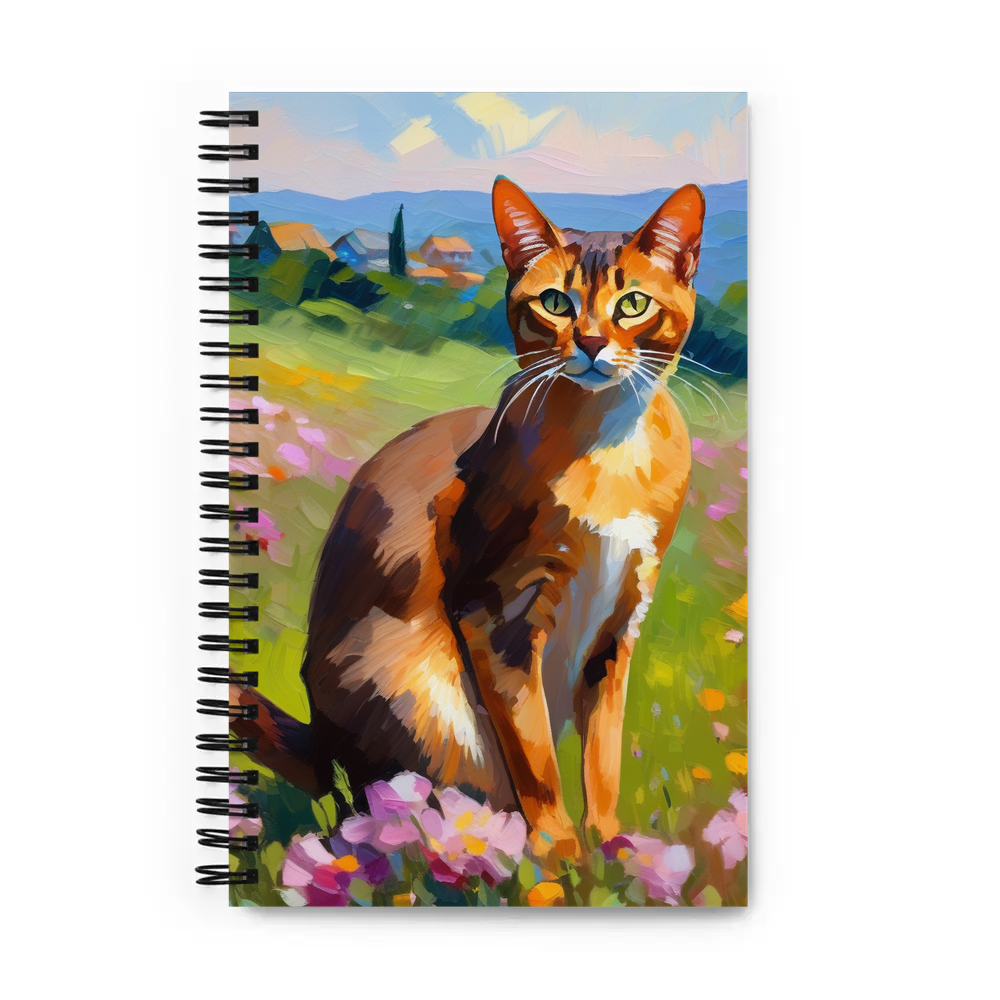 PugMug Custom Tabby Abyssinian Cat Spiral Notebook