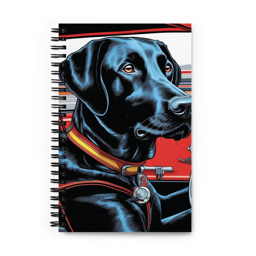 PugMug Custom Black Labrador Retriever Spiral Notebook