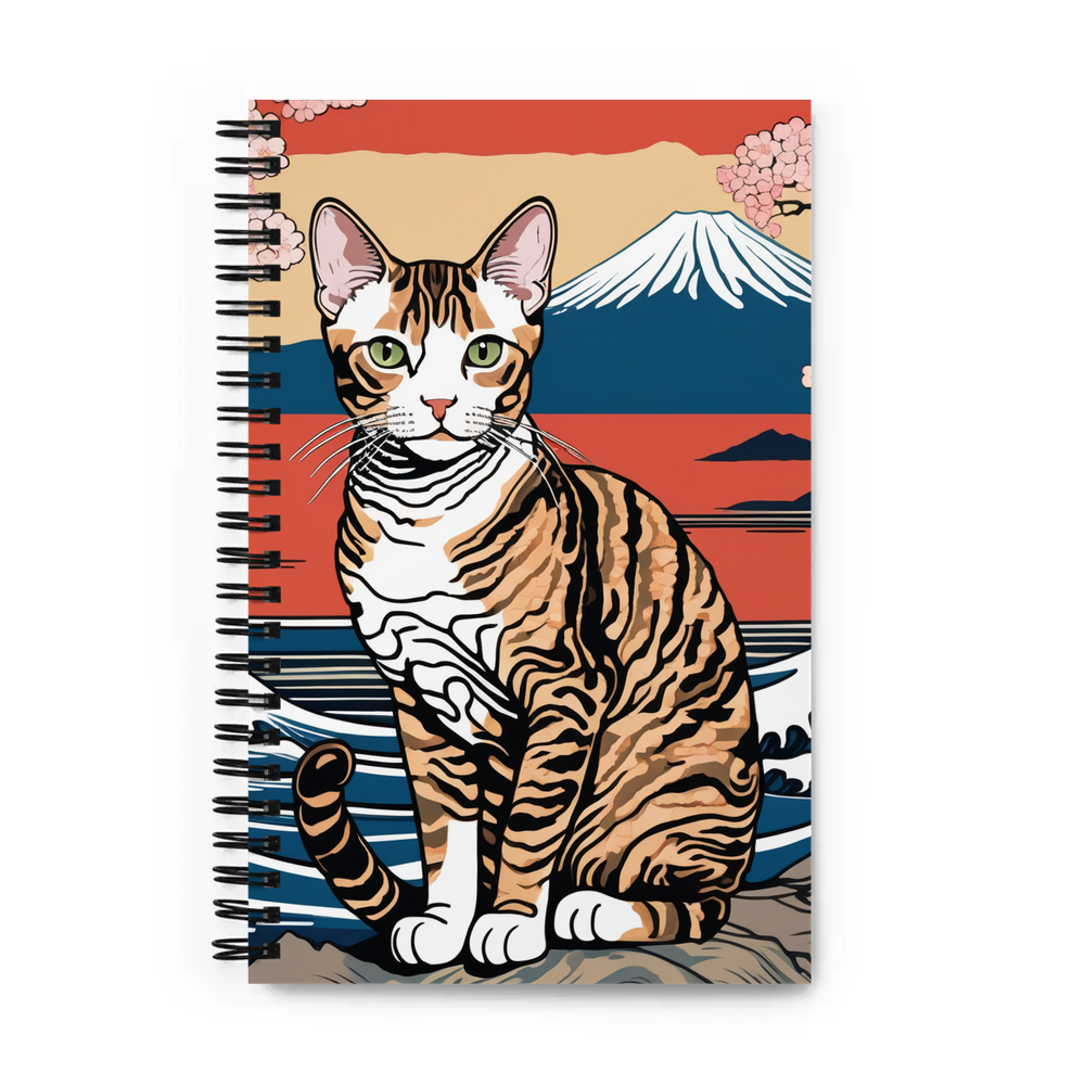PugMug Custom Tabby Devon Rex Cat Spiral Notebook
