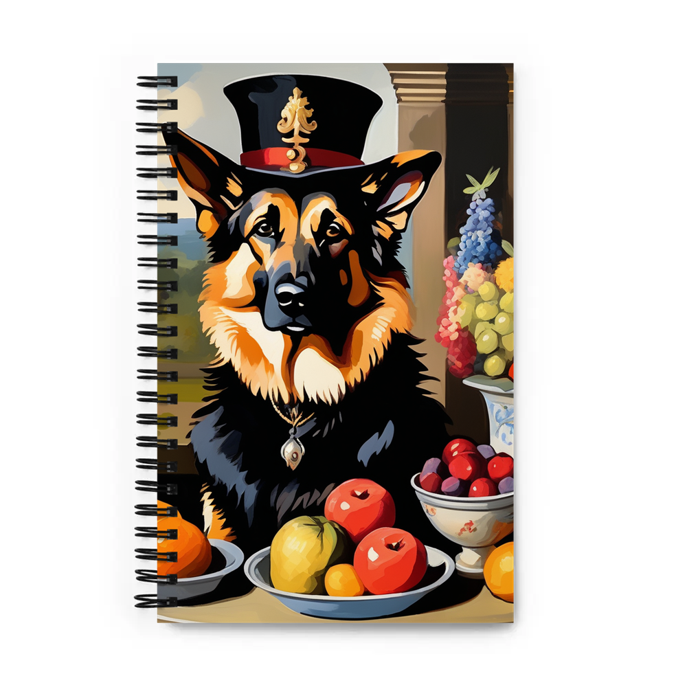 PugMug Custom German Shepherd Dog Spiral Notebook