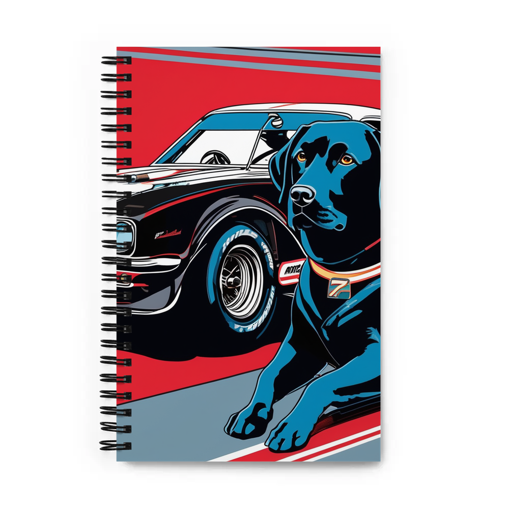 PugMug Custom Black Labrador Retriever Spiral Notebook