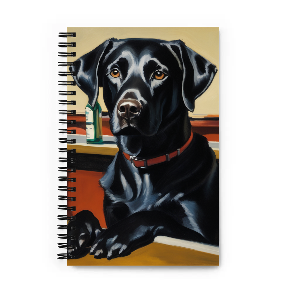 PugMug Custom Black Labrador Retriever Spiral Notebook
