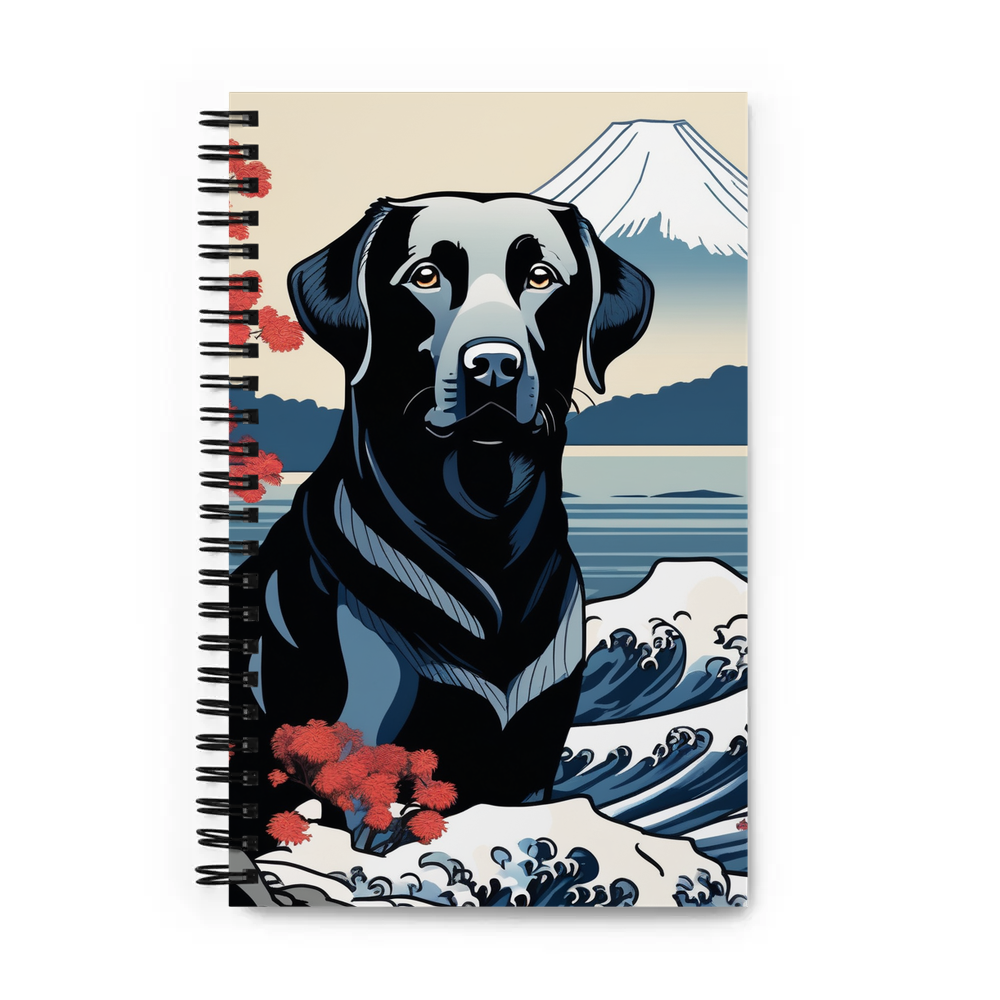 PugMug Custom Black Labrador Retriever Spiral Notebook